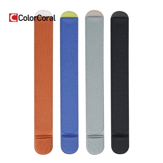 colorcoral adhesivo placa de metal más tela elástica titular de la pluma pegatina compatible con apple pencil