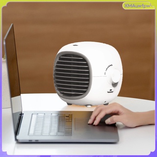 [xmauwfpw] ventilador portátil de aire acondicionado, enfriador de aire personal, pequeño usb silencioso enfriador de aire de escritorio mini ventilador de aire acondicionado para