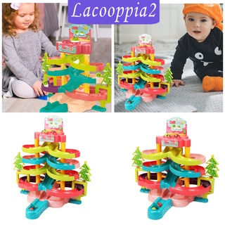 [LACOOPPIA2] Pelota diapositiva pista de juguete bloque de construcción pista de carreras juego de niños (6)