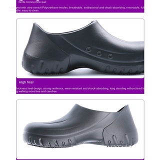 Gran tamaño 36-46 zapatos de cocina chef zapatos de agua zapatos médicos quirúrgicos zapatos antideslizantes resistentes al desgaste ligero JaVz (8)