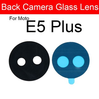 Lente de vidrio de cámara trasera trasera para Moto Motorola E4 E5 E6 X4 Play Plus lente de cámara exterior lente de cámara grande cubierta de vidrio (6)