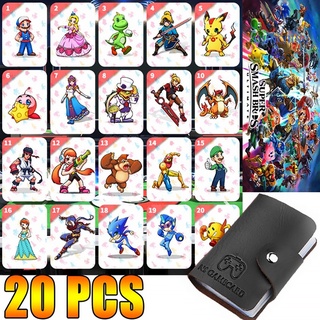 jinching 20 tarjetas de juego Zelda Super Bros NFC para Amiibo Switch NS