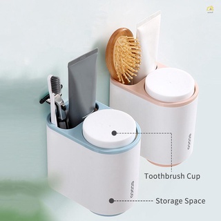 Zone Ecoco cepillo de dientes estante magnético cepillo de dientes soporte montado en la pared cepillo de dientes organizador de taza cepillo de dientes cepillo de dientes estante de almacenamiento para baño (7)