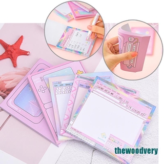 <very>creative computer game shape memo pad diy diary sticky notes office supplies