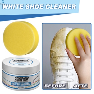 Blanco Zapato Limpieza Crema Sin Agua Multiusos Deportes Limpiador Para Zapatos De Lona Cuero Bolsas Efectiva Eliminación De Suciedad Suave Y Seguro De (9)