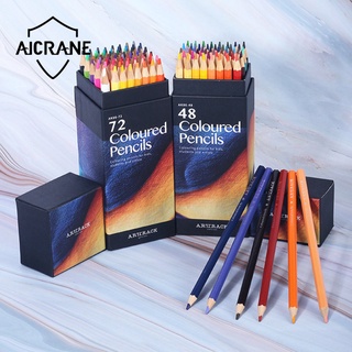 Profesional 12/24/36/48colores lápices de colores aceitosos hexagonal mango de madera conjunto artista pintura dibujo boceto arte