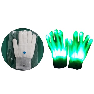 LED Light up Gloves Neon Rave Party Supplies Colorful Glow Finger Lights for Dark Party Supplies Toys Gift Halloween