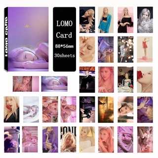30 unids/caja BLACKPINK ROSE photocards ON THE GROUND Album LOMO Card (1)