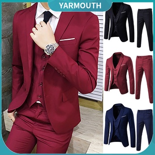 yar_chaleco/chaleco ajustado formal ajustado con tres piezas/traje de ocio/novio