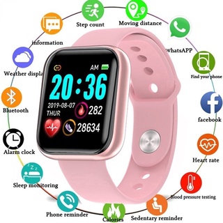 Smartwatch Y68/D20 Bluetooth USB Con monitor De Frecuencia Cardíaca Resistente Al Agua Reloj Inteligente Y68 Bluetooth
