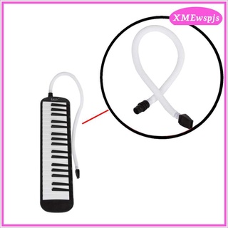 [xmewspjs] melodica boquilla y tubo flexible nusic instrumento accesorio negro (7)