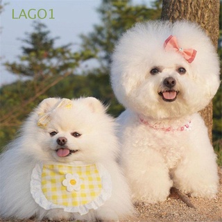 LAGO1 Productos de aseo personal Bandana para perros Bufanda de cuello de gato Estilo de cuadros Bufanda de perro Pañuelo Suministros de mascotas Baberos Lavable Gato cachorro/Multicolor