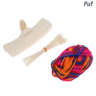 fss. bufanda máquina de tejer manual bufanda tejido agujas telar agujas diy artesanía lana hilo