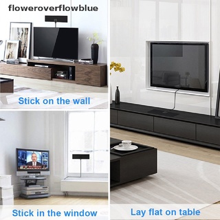 floweroverflowblue hd digital tv antena larga 80 millas de alcance – soporte 4k 1080p vhf uhf freeview ffb