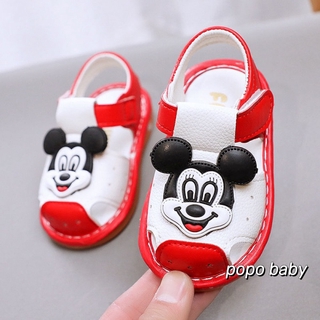 Shoes for Boys and Girls Squeaky Shoes Pump Summer Baby Sandals Toddler Shoes Soft Soled Baby Shoes2-Anti-Slip0