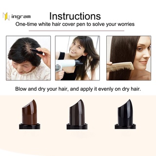 [en] stock 3 colores tinte para el cabello palo negro marrón tinte para el cabello instantáneo crema palo liso para adultos (3)