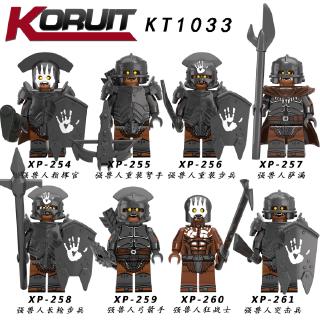 El señor de los anillos minifiguras Uruk-Hais bloques de construcción niños Lego juguetes KT1033