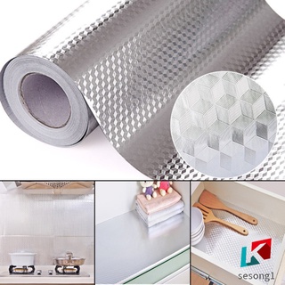 Se 40x100 cm Papel tapiz autoadhesivo De aluminio autoadhesivo Diy Diy en casa muebles De cocina decoración De Papel tapiz