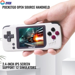 IN V2 PocketGo Handheld Game Console 2.4inch Screen Retro Game player With 32G TF Card NES/GB/GBC/SNES/SMD PS1 Gaming Consoles Box IN