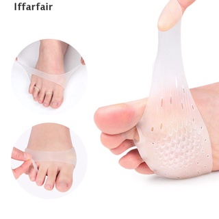[Iffarfair] 1 Pair Silicone High Heel Shoes Pads Forefoot Half Yard Invisible Gel Insoles .