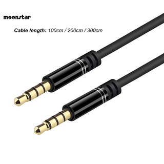 MS cable de Audio Jack de 3.5 mm de 3,5 mm macho a macho de alto cable auxiliar de alambre fuerte compatibilidad para portátil (4)