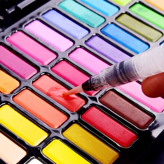 Pintura de Acuarelas Profesionals , Pigmento de 24/36 colores para Niños con Pincel y Juego de Dibujo de Papel Papelería (3)