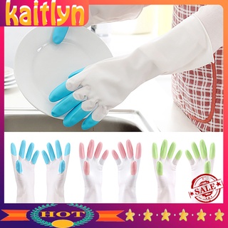 Kaitlyn 1 Par De Guantes Reutilizables Protectores De PVC Para Cocina , Limpieza , Seguridad (1)