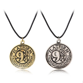 # Harry Potter 9 * 3/4 Resurrection Coin Metal Collar Y Llavero-TECOMBEE