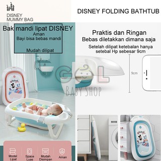 Bañera plegable de silicona plegable para bebé, bañera plegable, DISNEY