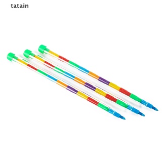 [TAN] 3Pcs DIY Replaceable Crayons Oil Pastel Colored Pencil Graffiti Pen Drawing DFG