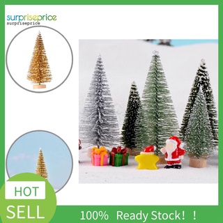 spa exquisito árbol de pino miniatura mini árbol de navidad artificial sin decoloración para navidad
