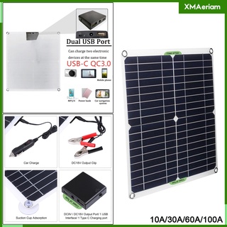 [xmaeriam] 200 vatios policristalino 5v6a panel solar compacto y portátil, módulo de alta eficiencia energía fotovoltaica para barco de carga de batería,