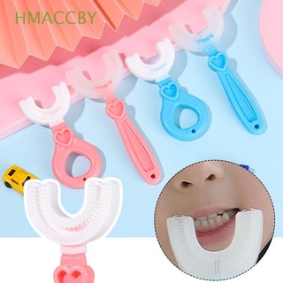 HMACCBY 2-12 años Cepillado de dientes En forma de U Forma oral Cepillo de dientes Forma de C Silicona Higiene oral Bebé Para niños Limpieza/Multicolor