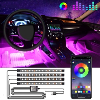 coche atmósfera luz ied decorativa luz 5050 48led uno para cuatro versión app