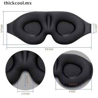[bueno] máscara de ojos para dormir 3D contorneado taza de ojos cóncavo moldeado noche dormir máscara MX