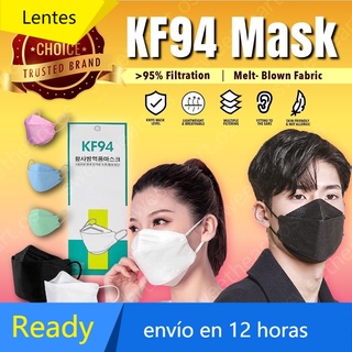 KF94 Corea cubrebocas 50PCS 4 capas reutilizable protectora sin obstrucciones respiración KN95 máscara facial adult LENTES