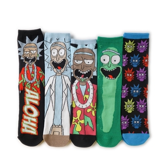 cod rick and morty calcetines de algodón de dibujos animados personalidad tubo calcetines tendencia ins anime personaje regalo chica asequible