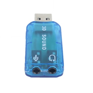 USB 1.1 micrófono/altavoz sonido envolvente 7.1 CH 3D adaptador de tarjeta de Audio para PC portátil