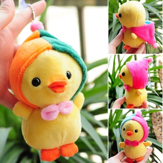 Cute Animal Chick Shape Toy Soft Stuffed Plush Doll Hoodie Baby Plush Chick with Little Tie Gift for Kids Boy Girl