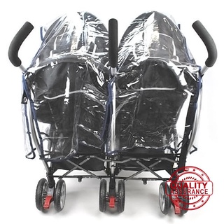 Out Universal About N Double Nipper Stroller 360 Cover By Side Pvc Rain Side L1K3