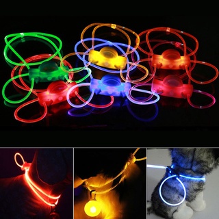 Pet Dog Collar Night Safety LED Light-up Flashing Glow In The Dark Pets Products