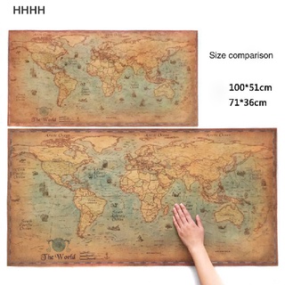[WYL] El viejo mapa del mundo grande estilo Vintage Retro papel póster decoración del hogar 100cmx51cm **