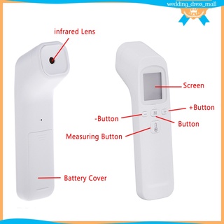termómetro infrarrojo digital sin contacto frente bebé adulto temperatura corporal