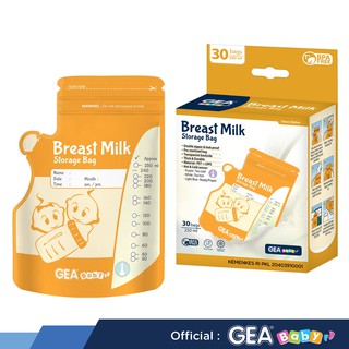 Gea - bolsa de leche materna (250 ml, 30 unidades)