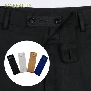 Mxbeauty Flexible banda de cintura extensor pantalones cintura botón extensores embarazo hebillas elásticas Jeans ajustable Unisex extensión hebilla/Multicolor