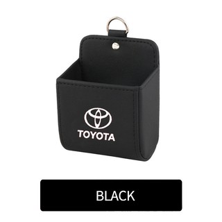 Coche salida de aire bolsa de almacenamiento de la caja para Toyota LandCruiser Camry Corolla Tundra cuero Auto salida de aire gafas organizador bolsas (2)