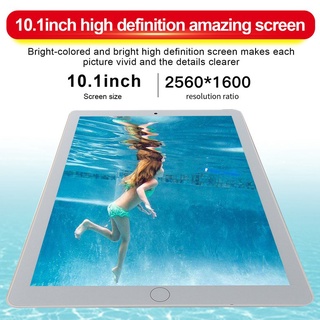 P10 Fashion Tablet 10.1 Inch Android 8.1 Version Tablet 6G+128G White Tablet