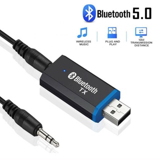 Transmisor Bluetooth 5.0 + adaptador de Audio Edr para Tv y Pc música Play Plug auriculares Aux Jack I5K7 (2)