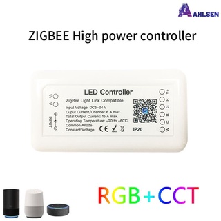 dreamlist Tuya Zigbee 3.0 Smart LED Controlador RGB + CCT 6pin Light Strip DC12-24V Trabajo Con Alexa Asistente De Google (1)