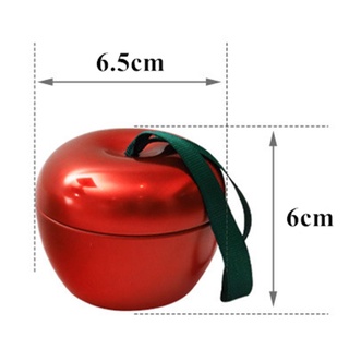FORGETME Nuevo Caja de regalo de dulces Rojo Forma de manzana Caja de regalo de Navidad Creativo Durable Hierro Verde Para niños/Multicolor (3)